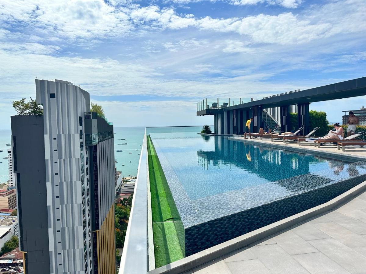 Best Location Condo With Swimming Pool, Gym, Sauna, Washing Mashine, Fast Internet In Central Of Pattaya Exteriör bild